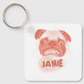 Roze Gumpy Puggy Sleutelhanger (Voorkant)