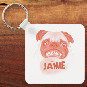 Roze Gumpy Puggy Sleutelhanger
