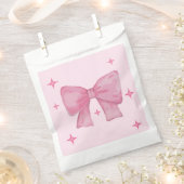 Roze gunstzakken bedankzakje (Geknipt)