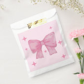 Roze gunstzakken bedankzakje (Gezegeld)