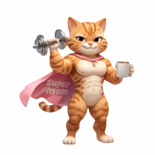 Roze Gym Kat Waterfles – Grappig Fitness Cadeau