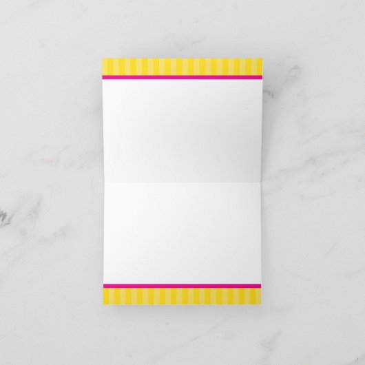 Roze gymnast Hartelijk dank Bedankkaart (Binnen)