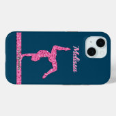 Roze Gymnastiek Meisje Sparkle Balance Beam Case-Mate iPhone Case (Achterkant (horizontaal))