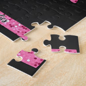 Roze Gymnastiek Meisje Sparkle Balance Beam Legpuzzel (Zijkant)