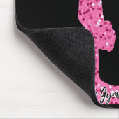 Roze Gymnastiek Meisje Sparkle Balance Beam Muismat (Hoek)