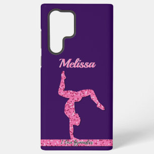 Roze Gymnastiek Meisje Sparkle Balance Beam Samsung Galaxy Hoesje