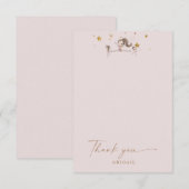 Roze Gymnastiek Tumbling Verjaardag Bedankt (Voorkant / Achterkant)