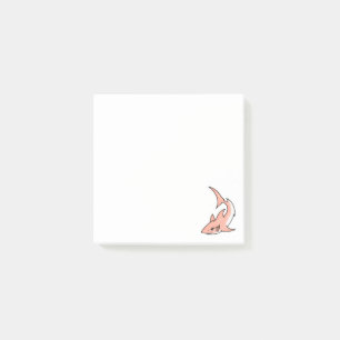 roze haai week cartoon tatoeage kunst oceaan dier post-it® notes