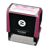 Roze haaien Leuke Kind retour adres stempel (Product)