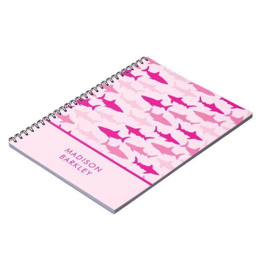 Roze haaien Stomme Kind Notitieboek (Linkerzijde)