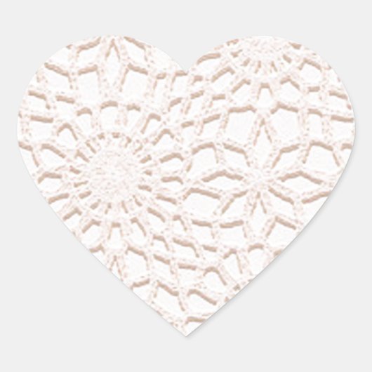 Roze haak hart sticker (Voorkant)