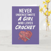 Roze Haak Kaarten Haakster Haken Voor Haar (Gele Bloem)