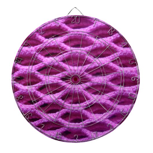 Roze haakje dartbord (Voorkant)