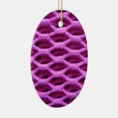 Roze haakje keramisch ornament (Rechts)