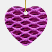 Roze haakje keramisch ornament (Achterkant)