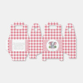 Roze Haar Bow Schattigee Olifant Baby shower Bedankdoosjes (Uitgevouwen)
