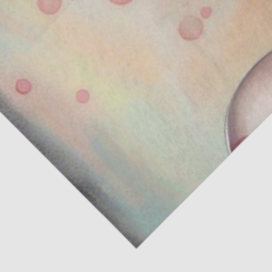 Roze Haar Gothic Meisje Halloween Decoupage Papier (Detail)