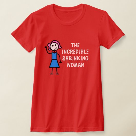 Roze haar ongelooflijke krimpende vrouw t-shirt (Laagn)