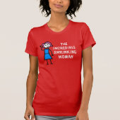 Roze haar ongelooflijke krimpende vrouw t-shirt (Voorkant)