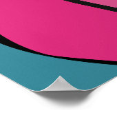 Roze haar schoonheid poster (Hoek)