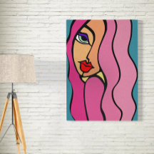 Roze haar schoonheid