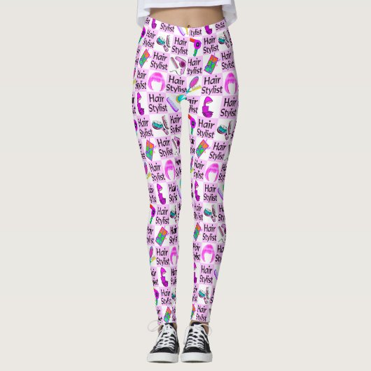 ROZE HAAR STYLIST LEGGINGS (Voorkant)