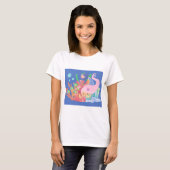 ROZE HAAR ZEEJONKVROUW  T-SHIRT (Voorkant volledig)