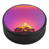 Roze haard ontwerp hockey puck (3/4)