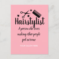 Roze Haarstylist Quote Grappige Kapper Sterren