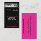 Roze hair Salon Beauty Shop Boutiq Visitekaartje (Voorkant / Achterkant)