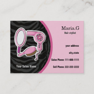 Roze Hair Salon-visitekaartjes Afsprakenkaartje