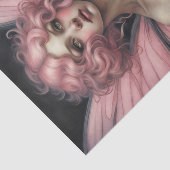 Roze Haired Spring Gothic Fairy Decoupage Tissuepapier (Detail)