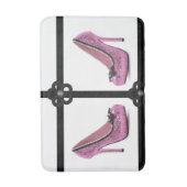 roze hak schoenen badkamer badmat (Voorkant Verticaal)