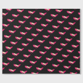 Roze hakken op papier met zwarte omhulling (Vlak)