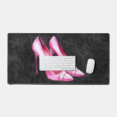 Roze hakken schoenen Desk Mat (Keyboard & Muis)
