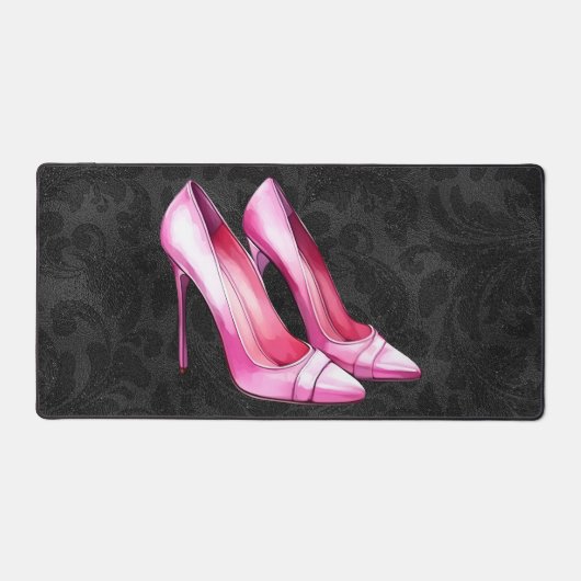 Roze hakken schoenen Desk Mat (Voorkant)