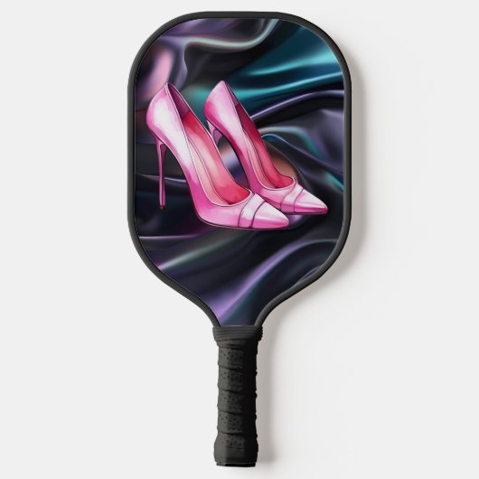 Roze hakken schoenen Pickleball Paddle (Achterkant)