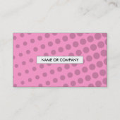 roze halftone QR-code Visitekaartje (Achterkant)