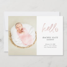 Roze Hallo Script Foto Roos Gold Polka Dot Girly