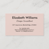 Roze Hallo Visitekaartje Stippen (Achterkant)