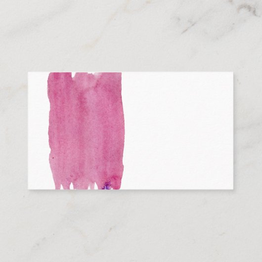 Roze Hallo Visitekaartjes (Achterkant)