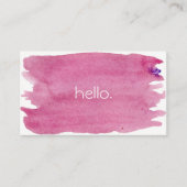Roze Hallo Visitekaartjes (Voorkant)