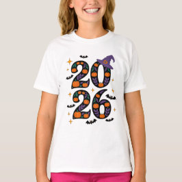 Roze Halloween 2026 Pompoenen Heksenhoed Griezelig T-shirt