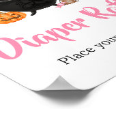 Roze Halloween Baby is het brouwen van luier Raffl Poster (Hoek)