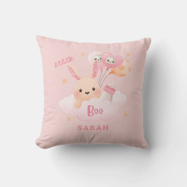 Roze Halloween Baby Shower voor Little Boo Kussen