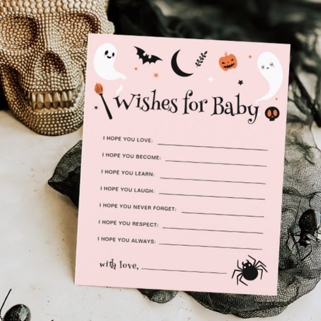 Roze Halloween Baby shower Wishes voor Baby Game (Creator heeft geüpload)