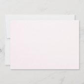 Roze Halloween Birthday Uitnodiging (Achterkant)