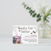 Roze Halloween Boeken voor Baby Request Enclosure Informatiekaartje (Staand voorkant)