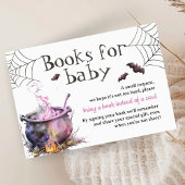 Roze Halloween Boeken voor Baby Request Enclosure Informatiekaartje