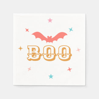 Roze Halloween Boo Papier servet